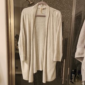 J. Jill Gray Open-Front Cardigan Sweater